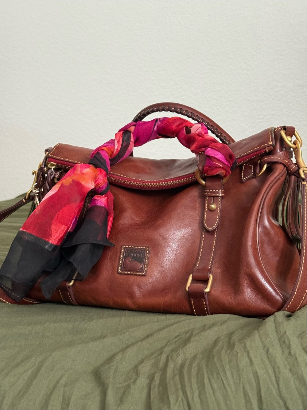 Authentic Dooney & Bourke Florentine Large Satchel in Excellent condition.
